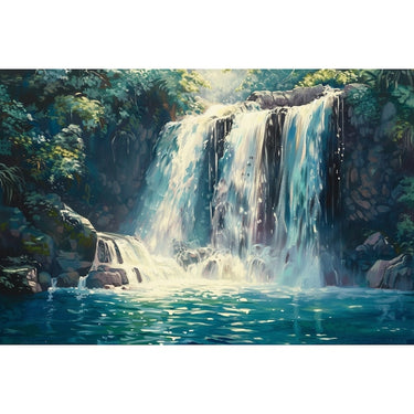 Blue Waterfall canvas